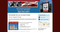 Desktop Screenshot of americanheritageministorage.com